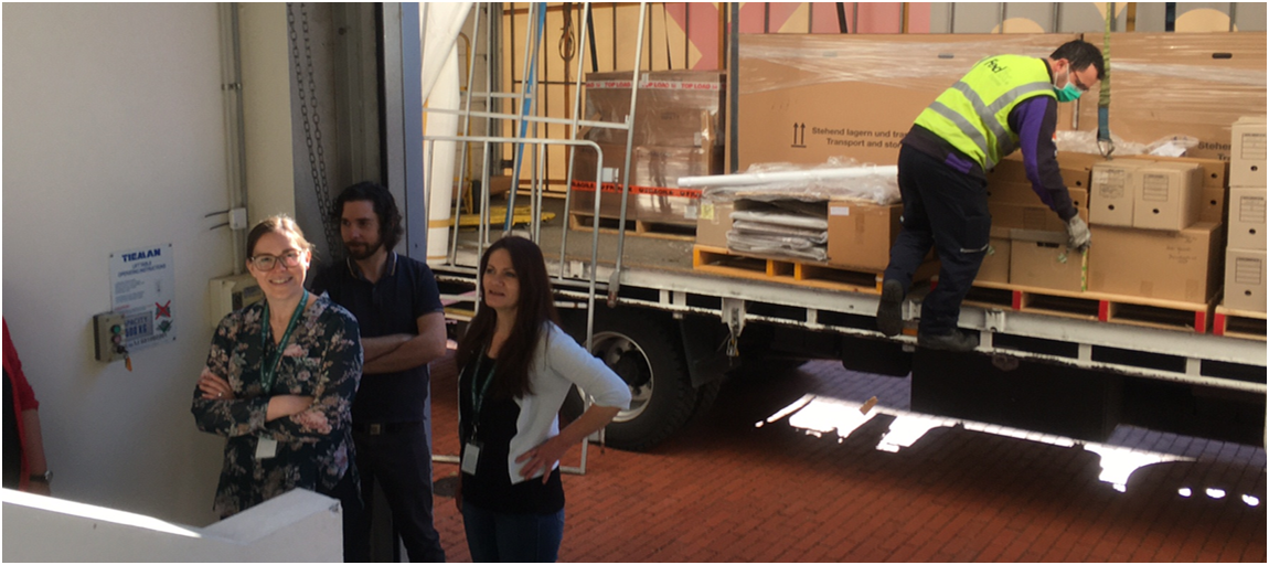 Delivery of the West End Brewery records to the State Library of South Australia.