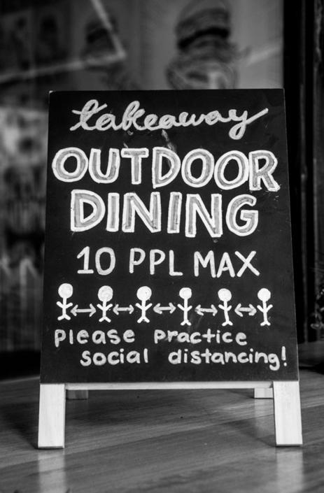 Outdoor dining sign at a Norwood Restaurant [SLSA: PRG 1763/9/14]