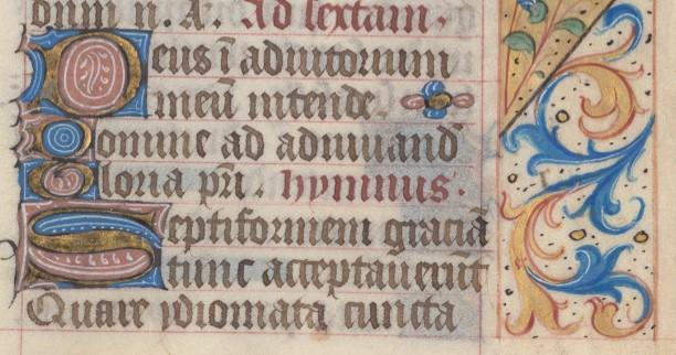 Illuminated manuscript Paris 1500 Verso rbr122694675