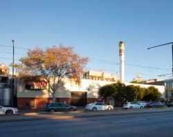 The SANFL West End Brewery chimney stack, photo taken by Toby Woolley. SLSA: 