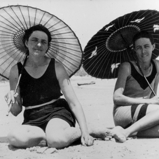 Two women on a beach [B 52679]