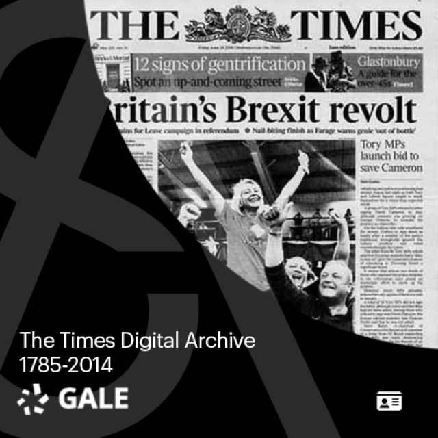 The Times digital archive, database, eresource, gale primary sources, slsa
